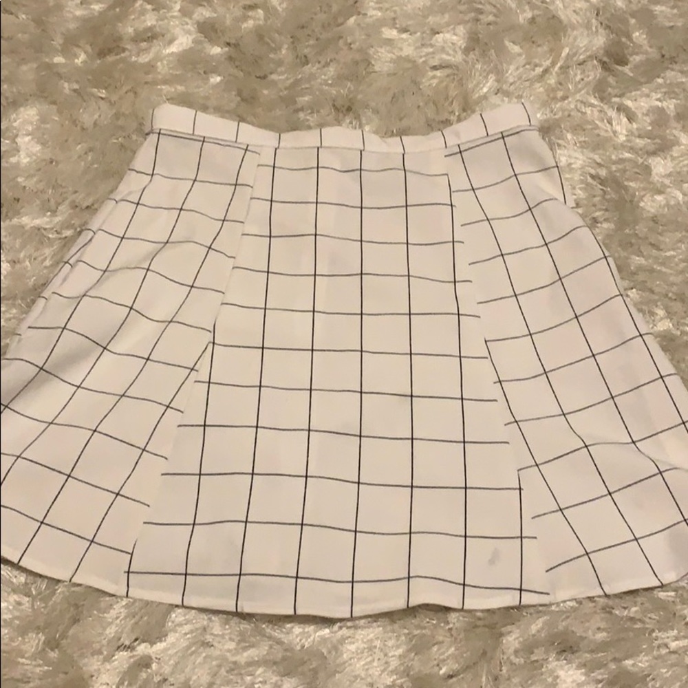 American Apparel Checked Skater Skirt